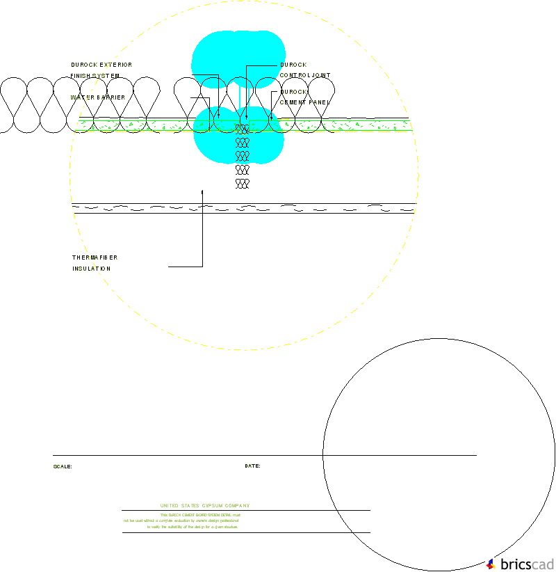 DUR231 - SURFACE CONTROL JOINT. AIA CAD Details--zipped into WinZip format files for faster downloading.
