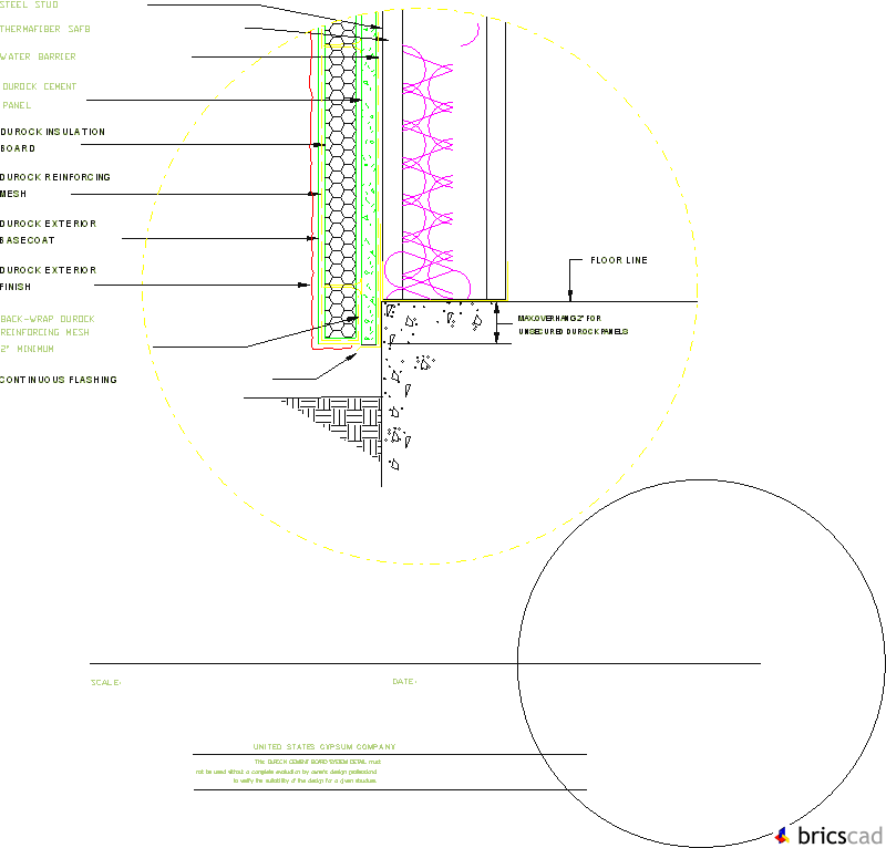 DUR303 - FOUNDATION. AIA CAD Details--zipped into WinZip format files for faster downloading.