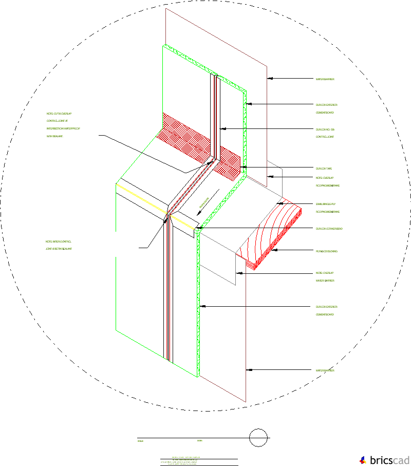 DUR511 - WALL/SILL DETAIL. AIA CAD Details--zipped into WinZip format files for faster downloading.