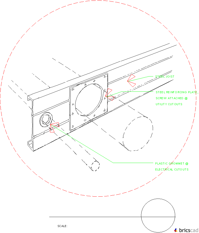 LSF801  - PIPE PENETRATIONS. AIA CAD Details--zipped into WinZip format files for faster downloading.