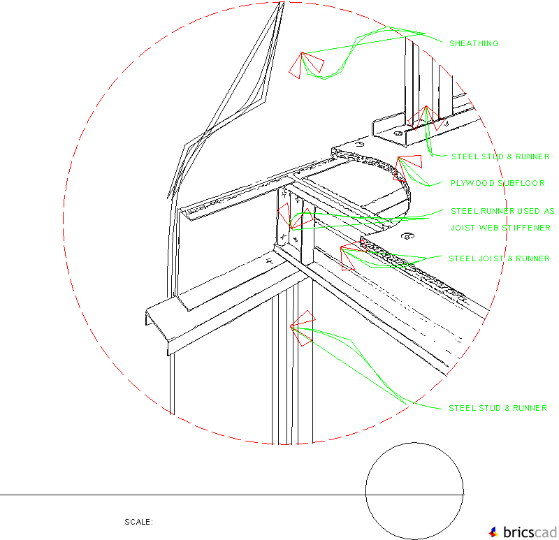 LSF808  - WEB STIFFENER. AIA CAD Details--zipped into WinZip format files for faster downloading.