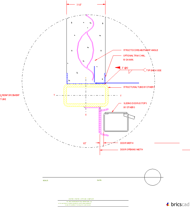 STRC207 - WALL TERMINAL. AIA CAD Details--zipped into WinZip format files for faster downloading.