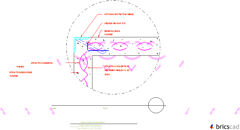 STRC304 - CORNER SECTION. AIA CAD Details--zipped into WinZip format files for faster downloading.