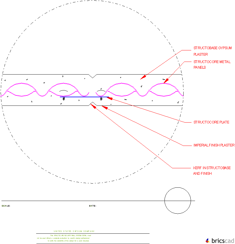 STRC306 - CONTROL JOINT DETAIL. AIA CAD Details--zipped into WinZip format files for faster downloading.