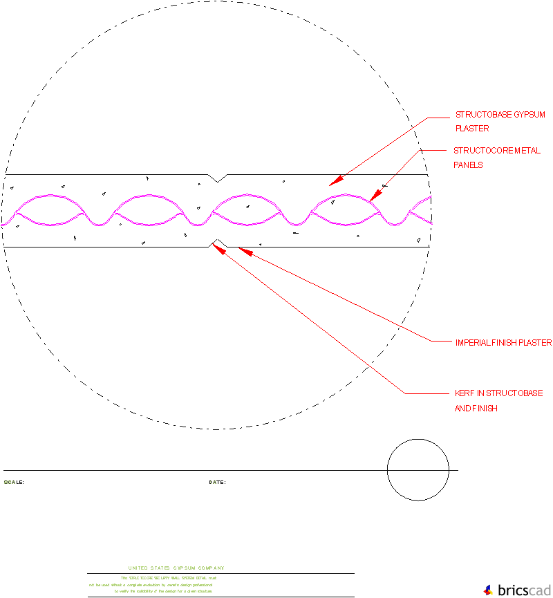 STRC309 - ALT. CONTROL JOINT DETAIL. AIA CAD Details--zipped into WinZip format files for faster downloading.