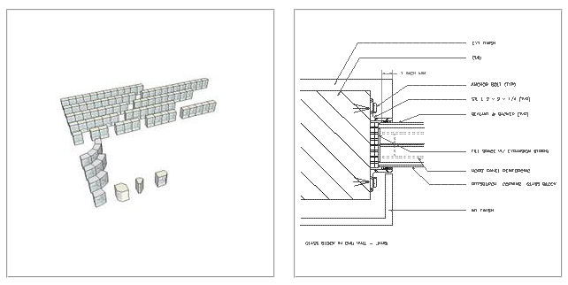 CAD details and 3D BIM models (Pittsburgh Corning)